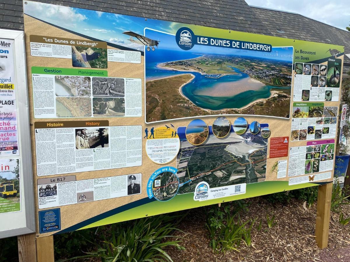 Camping Les Carolins Saint-Lô-d’Ourville Kültér fotó