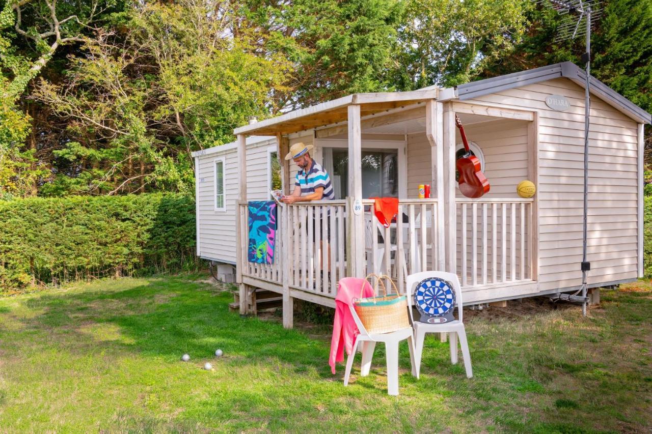 Camping Les Carolins Saint-Lô-d’Ourville Kültér fotó